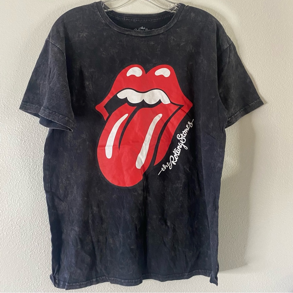 The Rolling Stones Black and Red Short Sleeve Tee